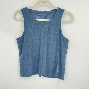 We Wander weflex Lena Performance Tank blue heathered